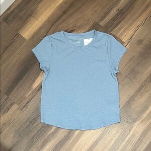 American Eagle Outfitters Blue Waffle Knit Shirt